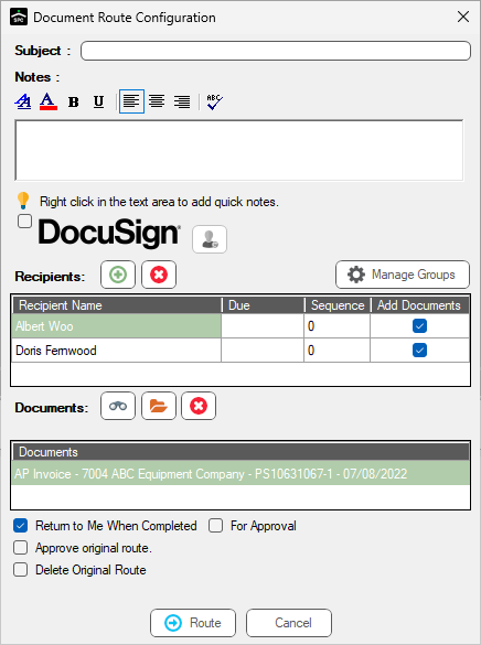 DocuSignDocumentRouteConfigurationwithrecipients-mh