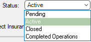 GreenlightJobmainscreenInfotabStatusfielddropdown-mh