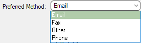 GreenlightVendorscreenVendorContactstabContacttoaddnewcontactPreferredMethodfielddropdown-mh