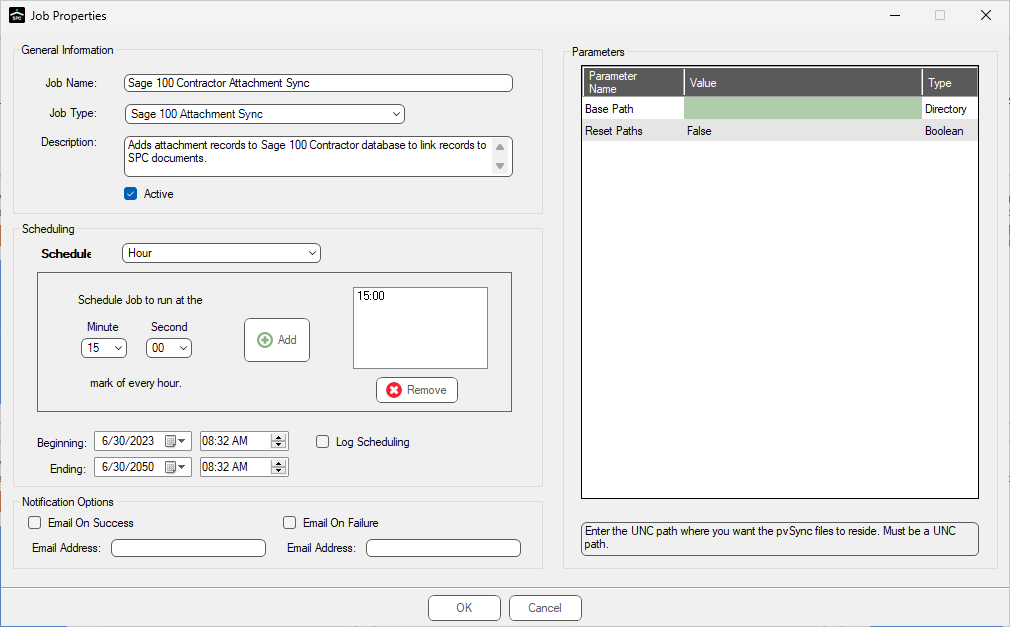 JobPollSage100AttachmentSyncSetup