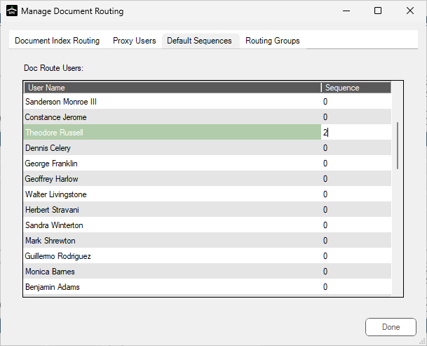 ManageDocRouteManageDocumentRoutingdialogDefaultSequencestabSequencechanges-mh