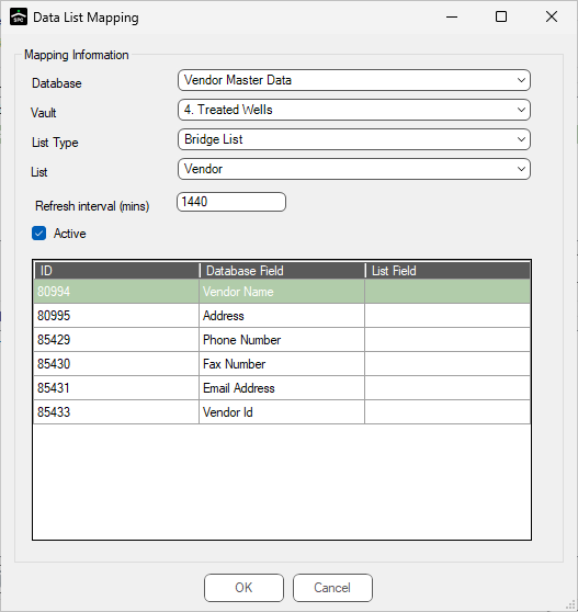 OCREditMappingbuttonDataListMappingforDatabaseNameentrywindow-mh