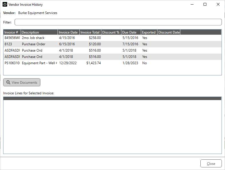 PaymentVendorHistoryVendorInvoiceHistorywindow-mh