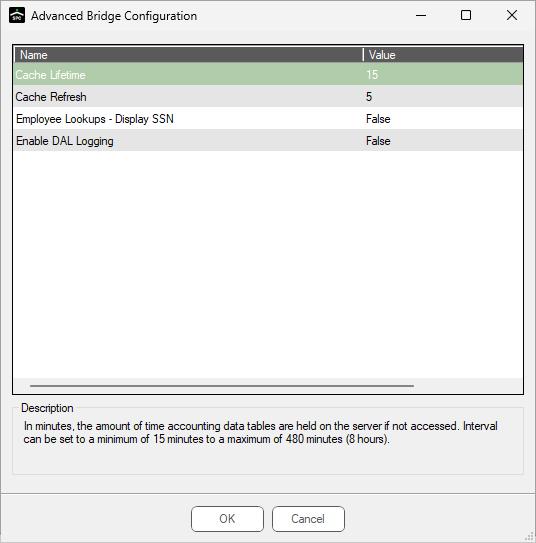 Sage100ContractorBridgeAdvancedSettings