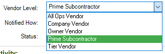 GreenlightJobmainscreenInfotabInformationpaneLevelfielddropdown-mh