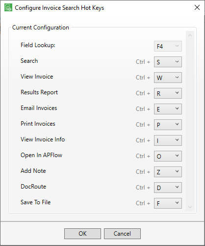 InvoiceSearchConfigureInvoiceSearchHotKeysdialog-mh