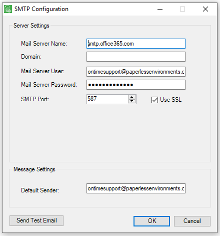 SMTPConfigurationScreen
